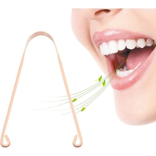 1pc Tongue Scraper Stainless Steel Oral Cleaning Scraper Cleaning Coated Tongue Toothbrush Reusable Oral Hygiene Care Tools