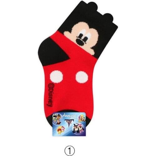 3 Pairs Disney Cartoon Kids Girl Boy Cotton Short Socks Unisex Floor Spring Autumn Baby Socksks Breathable Warm Kids Socks