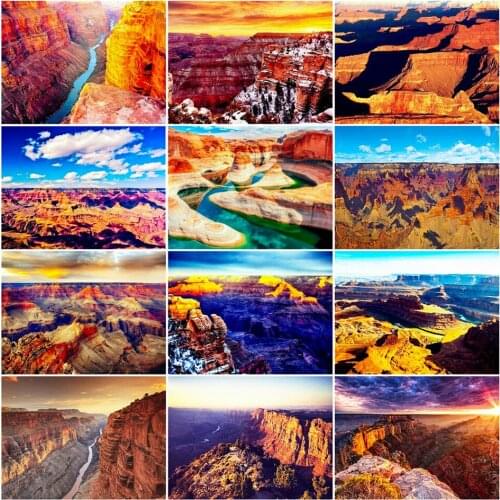 Canvas Size 5D Diy Diamond Painting Cross Stitch Kit Diamond Mosaic Embroidery " Landscape " Painting Square/Round Drill Gift