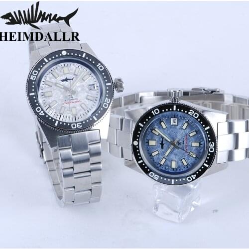 HEIMDALLR 62MAS Diver Watch 200M Self Winding NH35A C3 Luminous Dial Automatic Mechanical Movement Sapphire Glass Wristwatch