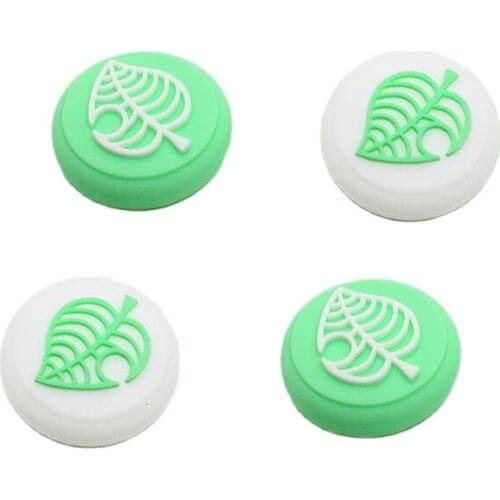 Silicone Flower Bear Leaf Thumb Stick Grip Cap Joystick Cover For Nintendo Switch NS Lite Joy-Con Controller Thumbstick Case