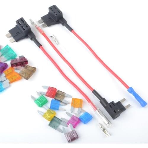 Fuse Holder Add a circuit TAP Adapter Mini Standard Blade Auto Fuse Car Fuse with holder