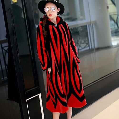 Top brand Long Elegant Fashion Faux Rabbit Fur Coat N21 high quality