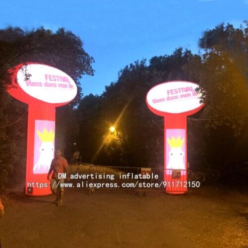 Giant inflatable outdoor advertising tube 3m 4m 10ft customized color