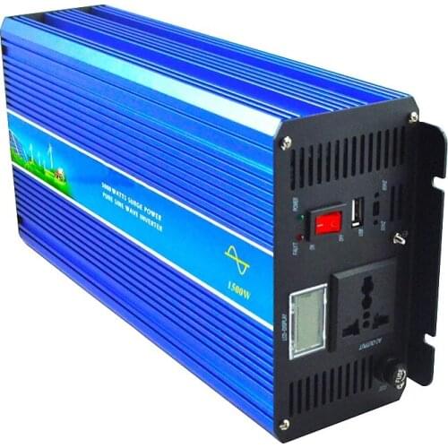 1500W 2000W 2500W Off Grid Pure Sine Wave Inverter For Solar Wind System For 12V/24V/48V Input 110v 220v DC Output home use