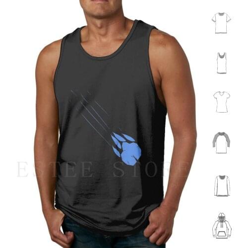 Blue Claw Tank Tops Vest Sleeveless Blue Claw Lance Voltron Lion Scratch Mclain