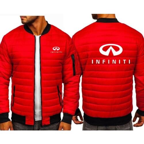 Fashion Winter fleece padded warm jacket Mens jacket Infiniti car cotton Wool Hoody high quality Cotton Mens pullover Zipper J