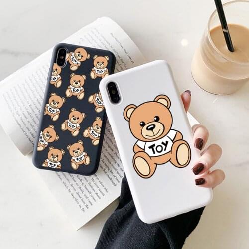 Luxury Italy Bear Case For Samsung Galaxy S21 S20 FE S8 S10 S10e S9 S20 Ultra Plus A50 A51 A70 A71 A30 A40 Soft Silicone Fundas