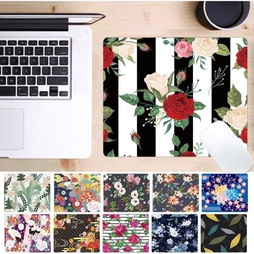Mouse Pad Cute Mat Pad for Mouse Mice Office 25x21cm Mousepad PU Leather Waterproof Cup Mats Deskpad