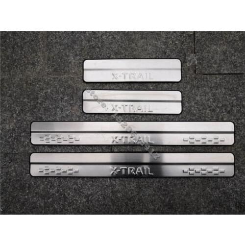 Stainless Steel Door Sill Scuff Plate for 2014-2021 Nissan X-Trail X Trail XTrail T32 Welcome Pedal Trim Car Styling Accessories