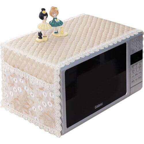 Simple Flowers Microwave Oven dust covers shield Microwave Oven Cover With Storage Bag Dust Cover Anti Oil