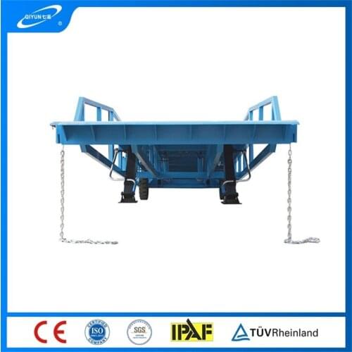 Qiyun good quality 10 tons Yard Ramp Loading Ramp Convenient Loading Goods Used For Dock mobile Yard Ramp Dock Ramp