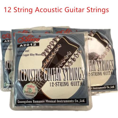 3 set 12-string Acoustic guitar strings, stainless steel, coer wound A2012