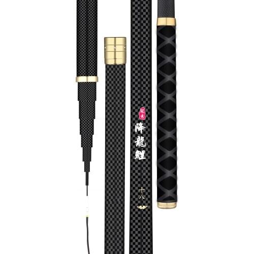 2.7M-10M Carbon Fiber Telescopic Rod Hand Pole Portable Fishing Rod Freshwater Feeder Rod Stick With Spare Tip Accessory B407