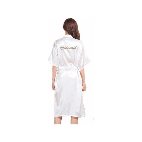 TJ02 Women Bathrobe Letter Bride Bridesmaid Mother of the Bride Maid of Honor Get Ready Robes Bridal Party Gifts Dressing Gowns