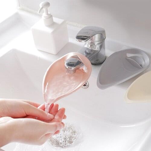 Solid Color Faucet Extender Sink Handle Extension Toddler Kids Bathroom Children Hand Wash Tools Kitchen faucet attachment