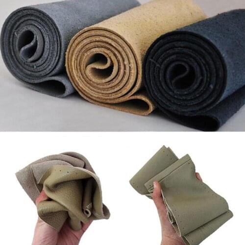 Universal Car Steering Wheel Cover Genuine Leather Stitch On Wrap Leather Black Stitching Stitch On Wrap Car-Styling