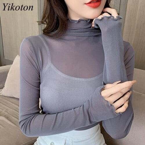 YIKOTON Black Blouses