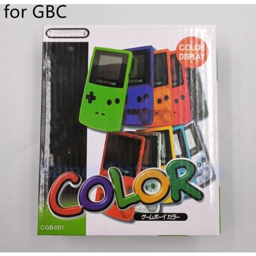 15PCS For GBC Game Console New Packing Box Carton for Gameboy Color Retail game player Package