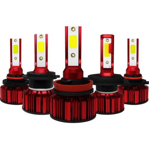 2Pcs Q1 Car LED Headlight H4 H7 H11 COB Lamp Beads 6000LM Headlight 6000K Car LED Car Light Fog Light Bulb Head Light Led