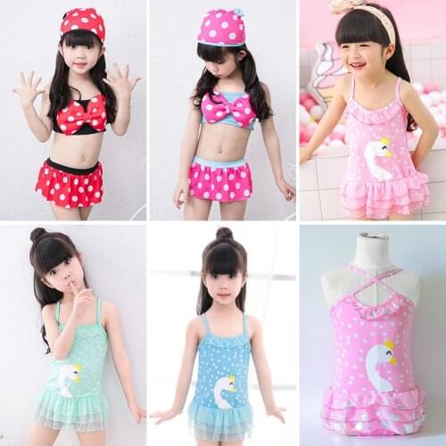 2021 Fashion Girls Swimwear Cute 0-2 Years Old Western Infant Children Hot Spring Childrens Swimsuit Set