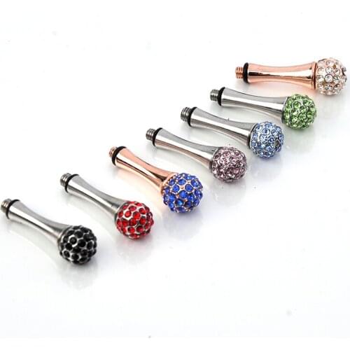 3*0.5mm 10 pieces/lot Rhinestone Removable Finger Rest Scissors Tang Tail Nail Clavo De Cola Hairstyling Tools Parts