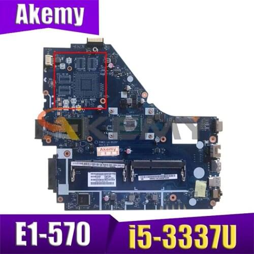 AKEMY NBMEP11003 Z5WE1 LA-9535P Main Board For Acer aspire E1-570 E1-570G NV570P Laptop Motherboard i5-3337U CPU DDR3