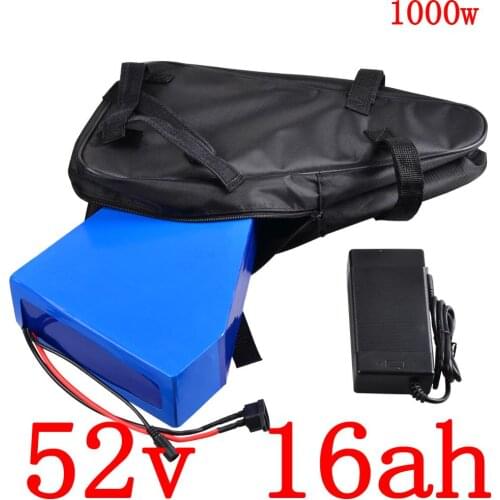 52V 15AH Lithium Battery 52V 15AH Electric Bicycle Battery 51.8V scooter battery for 48V 500W 750W 1000W Bafang Motor free duty
