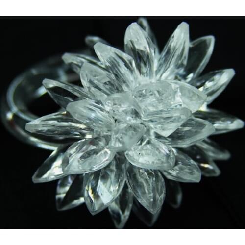 Beaded acrylic flower napkin ring napkin holder