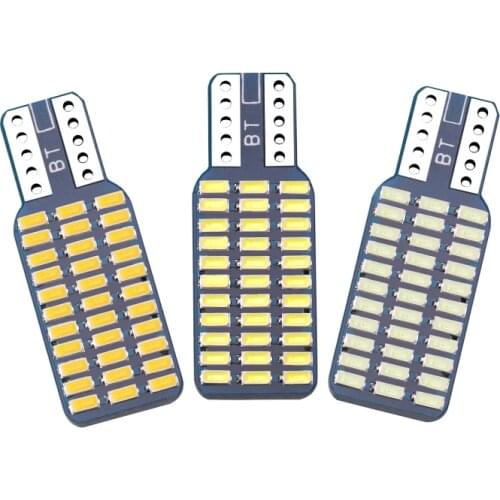 10 Pcs High Bright Car Led Lamps T10 Socket 3014-33smd 168 194 Ice Blue White Reading Light Clearance Light W5W Automobile 12V