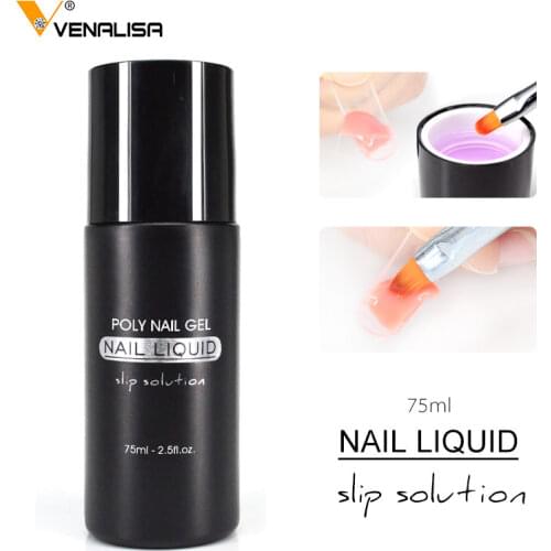 Nail Art DIY French Nail Extension Full Cover Acrylic Nails Jelly UV Gel Gum VENALISA Poly Nail Gel Slip Liquid Cleanser Remover