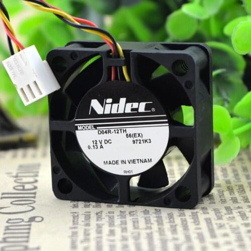 For Nidec D04R-12TH DC 12V 0.15A 4cm 40x40x15mm 4015 hydraulic cooling fan