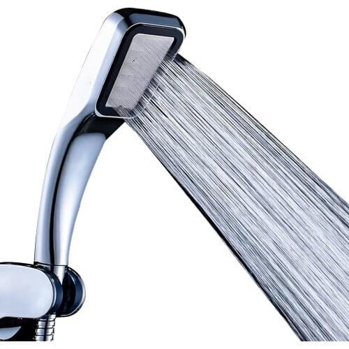 Chrome Plated Powerful 300 Holes High Pressure Shower Head Water Saving Bath Boosting Spray Water Saver