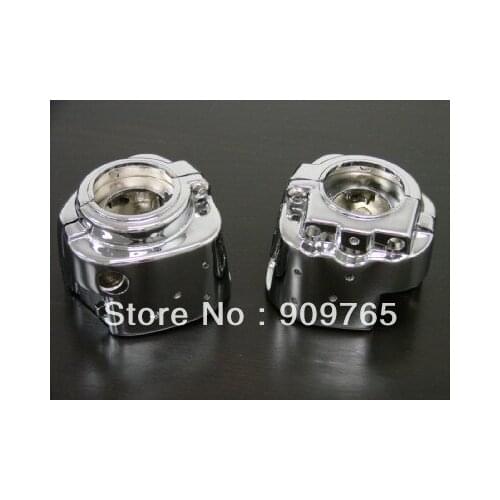 Pair Chrome Housing Switch Cover For Harley Electra Glide FLHT Road King FLHRCI Motorcycle