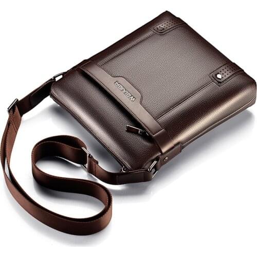 Fashion Large Capacity Mens Crossbody Business Small Handbag For Male Brand Design Mens PU Leather Shoulder Bags Messenger Bag