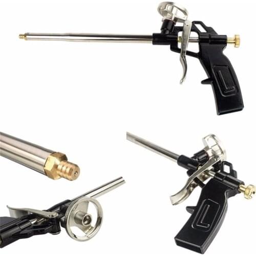 2pcs per order Foam Gun, Picowe Foaming Gun Pu Expanding Caulking Gun Metal Body Pro Heavy Duty PU Foam Gun