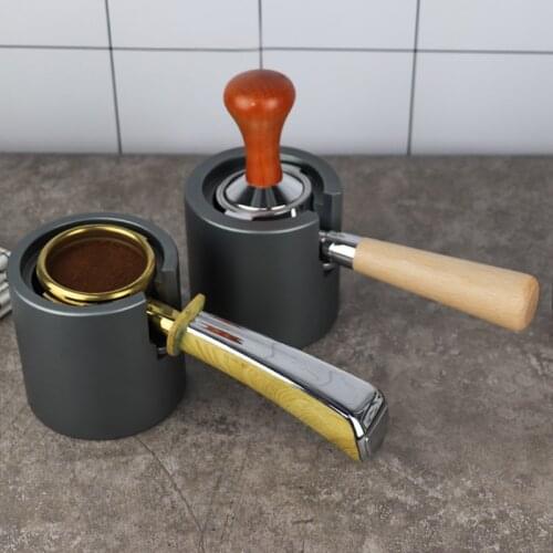 Sturdy Stainless Steel Adjustable Espresso Coffee Tamper Stand Barista Tool Tamping Holder Rack Shelf Coffee Machine Tool 4.6