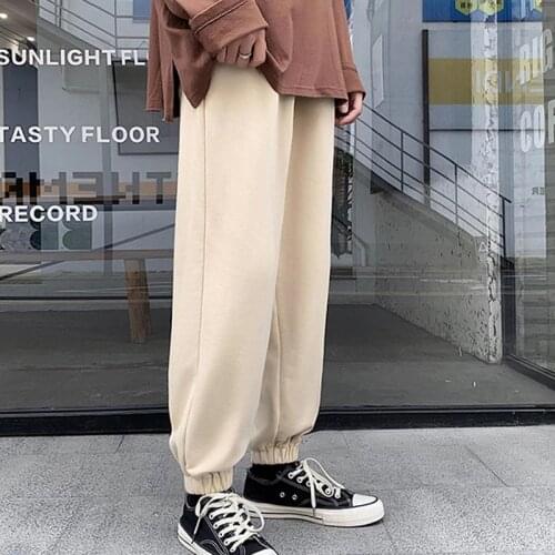 Men 5 Colors Streetwear Solid Black joggers Pants 2021 Mens Japan Sweatpants Male Vintage Hip Hop Cotton Trousers 5XL