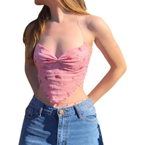Tops for women tank top women heart cut out top sexy hollow out bandage crop tops women backless crop top