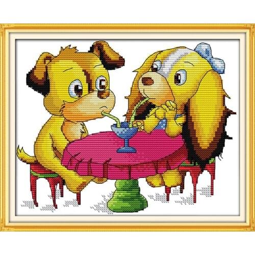 In love Home Decor Cross Stitch Kits Decorative paintings Chinese Embroidery Needlework DMC Counted Cross-stitch set Gifts