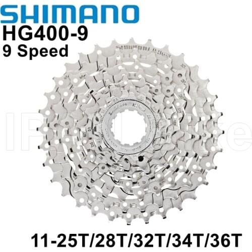 Shimano CS-HG400-9 Cassette 9 Speed 11-25T 11-28T 11-32T 11-34T 11-36T HG400 MTB Bike Bicycle Freewheel HG400-9 Alivio M4000