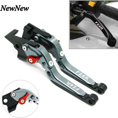 Motorcycle Extendable Handlebar Handle Grips Adjustable Folding Brake Clutch Levers For YAMAHA FZ6R FAZER FZ6 R FZ 6R 2009-2017