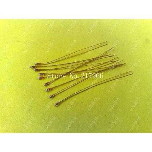 High-quality single-ended glass sealed NTC thermistor diameter 1.6mm 10K 1% 3950