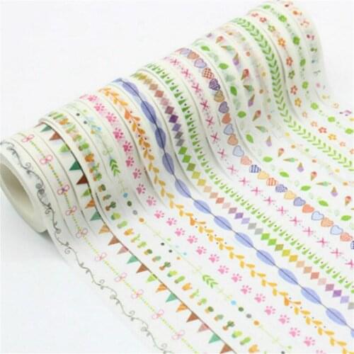 1pcs Colorful Options Craft Paper Tapes Gift Scrapbooking Making DIY Scrapbook Paper Craft Deco Photo Album Decorative Sticke