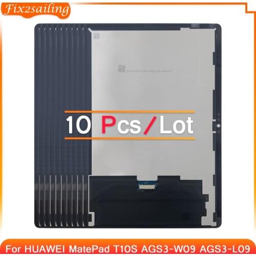 10Pcs/Lot LCD For HUAWEI MatePad T 10s T10S AGS3-L09 AGS3-W09 Display With Touch Screen Digitizer Assembly Repair Tablet 10.1"