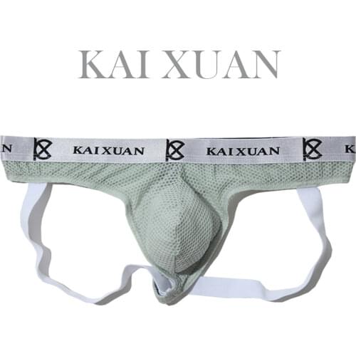 Sexy Men Underwear Jockstraps mesh man Jocks Bikini G-strings Men thong cuecas Male panties Briefs