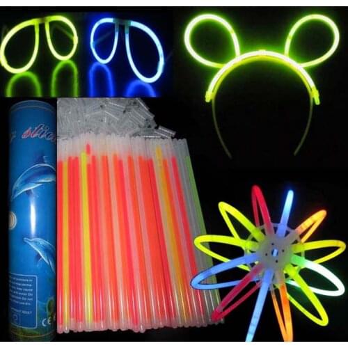 4000pcs/lot 20cm Multi Color Glow Light Stick Bracelets Necklace Glowsticks Xmas Christmas Party Supplies Neon Fluorescent stick