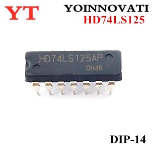 50pcs/lot HD74LS125P HD74LS125 74LS125 DIP14 IC best quality