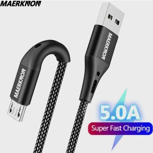 5A 3m Micro USB Cable Fast Charging Android Micro Data USB Cable for Xiaomi Samsung Huawei phone charging cable кабель микро usb