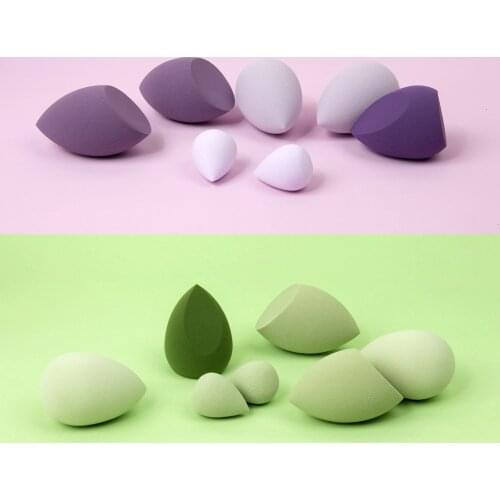 7 pcs Makeup Blender Soft Sponge Puff Cosmetic Water Drop Shape Blending Face Foundation Powder Makeup Cosmetic Sponge Puff